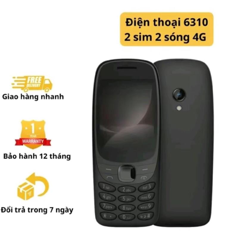 Điện thoại 6310 4G hỗ trợ sim Viettel và Vinaphone, fullbox đầy đủ phụ kiện