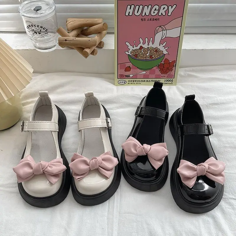 Giày Da, Phong Cách JK Nhật Bản, Dành Cho Nữ, Đế Dày Mary Jane, Dễ Phối Đồ Thích Hợp Cho Học Sinh, Hàng Mới Về Cho Mùa Lò Xo Và Mùa Hè, Phong Cách Lolita, Cỡ Nhỏ