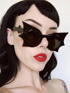 Lentes de sol con diseño de murciélago para Halloween, lentes de moda para mujeres y hombres, accesorios de moda para fiestas, decoración de ropa diaria