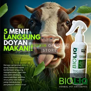 Bioliq Spray Antiseptik Herbal 250ML Ampuh untuk PMK atau Penyakit Mulut dan Kuku yang diderita SAPI