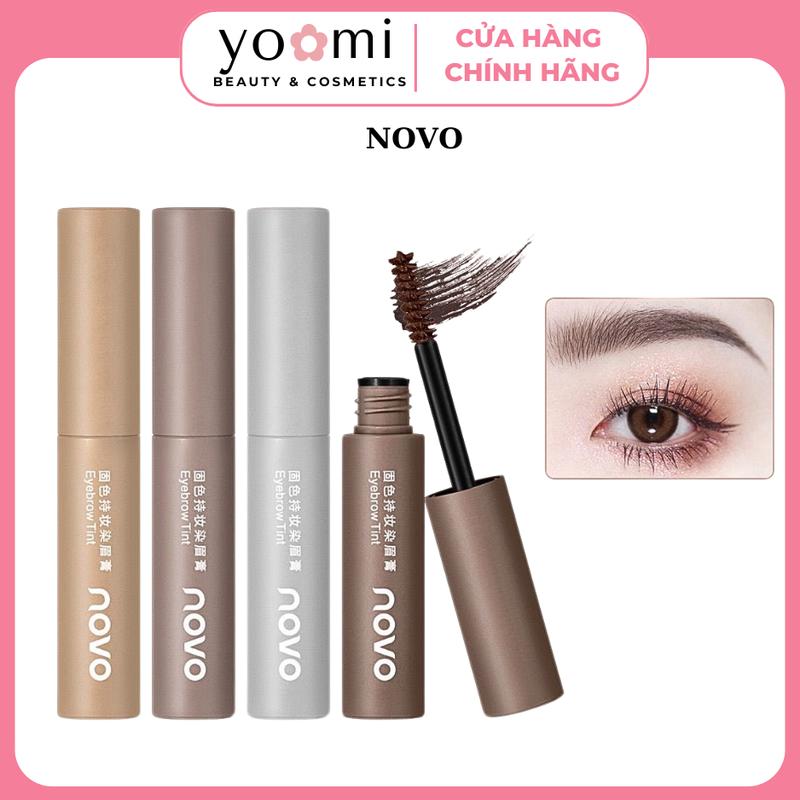 SẴN Mascara Lông Mày NOVO Eyebrow Tint Tự Nhiên Lâu Trôi Chống Thấm Nước Bền Màu Cả Ngày Cosmetic Mỹ Phẩm Trang Điểm