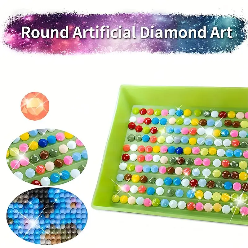 Rabbit Pattern DIY Diamond Arts Colorful Painting Kit without Frame, DIY 5D Diamond Arts Colorful Painting Kit, Wall Art Decor for Home Living Room Bedroom 8