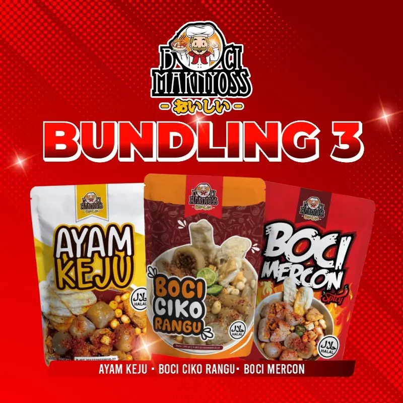 Bundling 3 ( Boci Mercon , Boci Ciko Rangu, Boci Ayam Keju ) 0