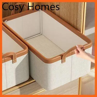 47 * 28 * 20cm  Hộp vải đựng quần áo chia ngăn Khung Cứng Living C, túi đựng quần áo chia ngăn gọn gàng 1PC