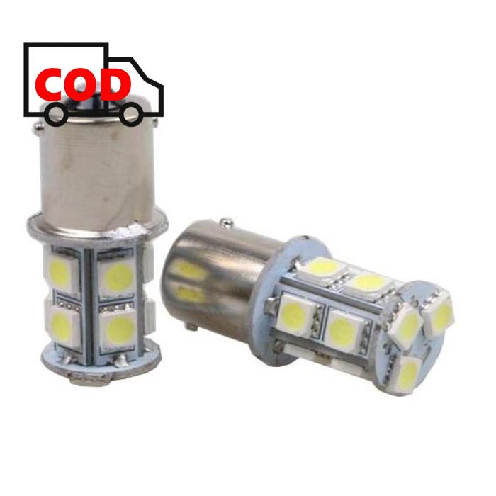 Gambar Lampu Rem Mobil 13 LED 12V 1156 SMD 5050 5W 2PCS Aksesoris Penerangan Samping Mundur Cahaya Terang dari TokoJonaz Kota Surabaya Tokopedia