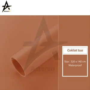 Background Foto / Alas Foto Waterproof Warna Coklat Ukuran 320x140 Kamera Camera  Tongsis Handphone