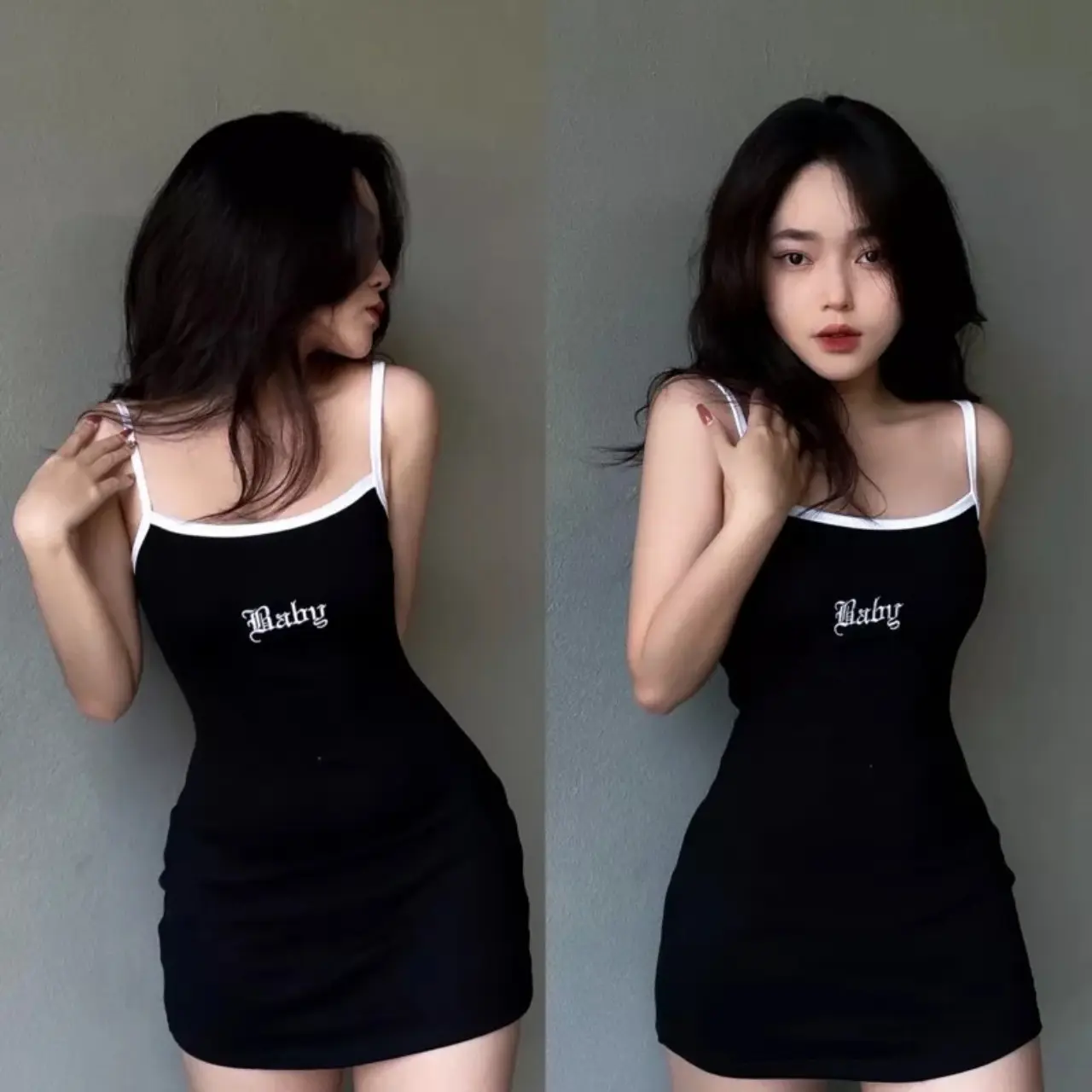 Đầm body nữ hai dây thêu BABY Dress - AQ01 | BigBuy360 - bigbuy360.vn