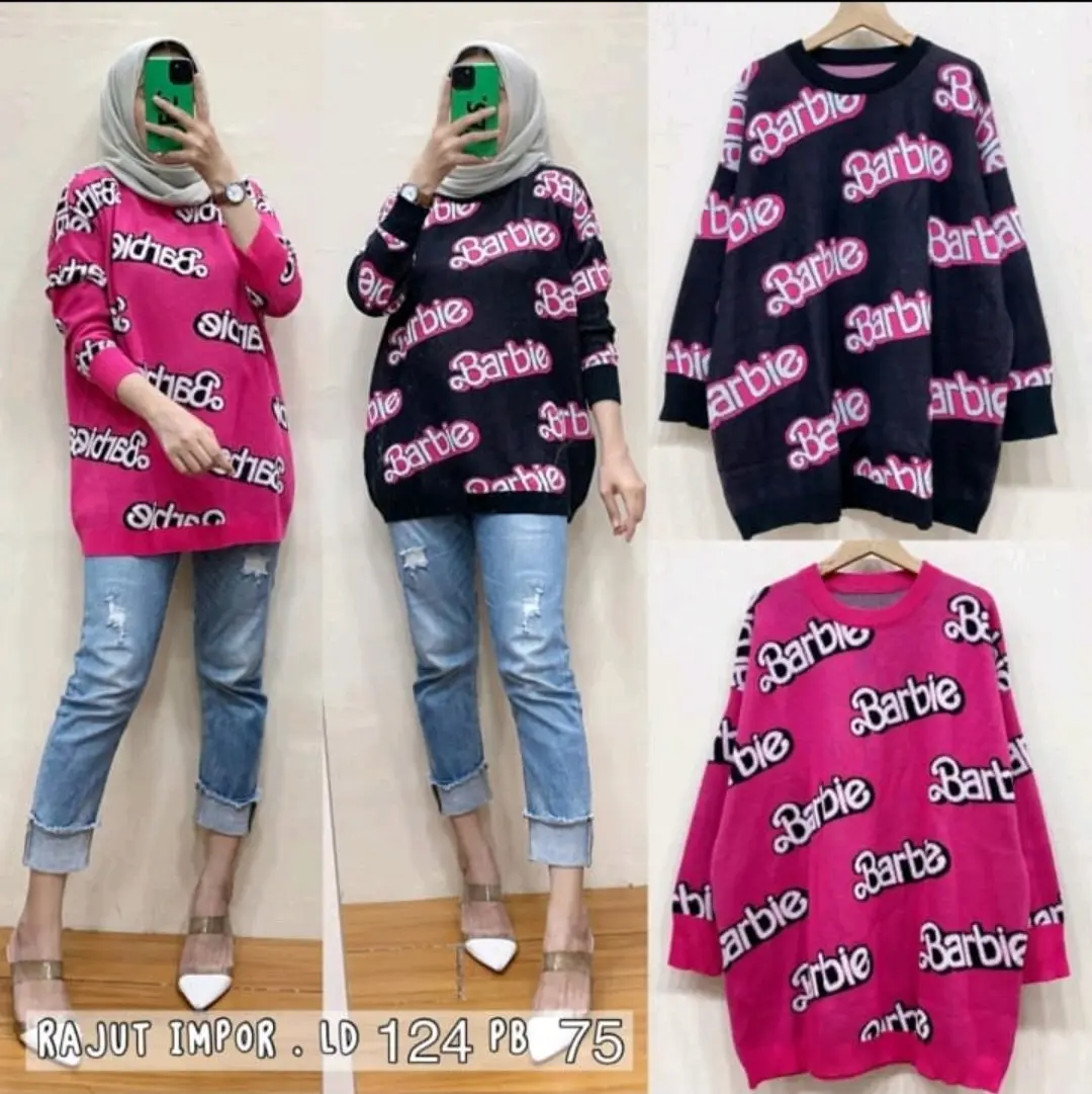 Nelly clothing/atasan rajut wanita premium/barbie