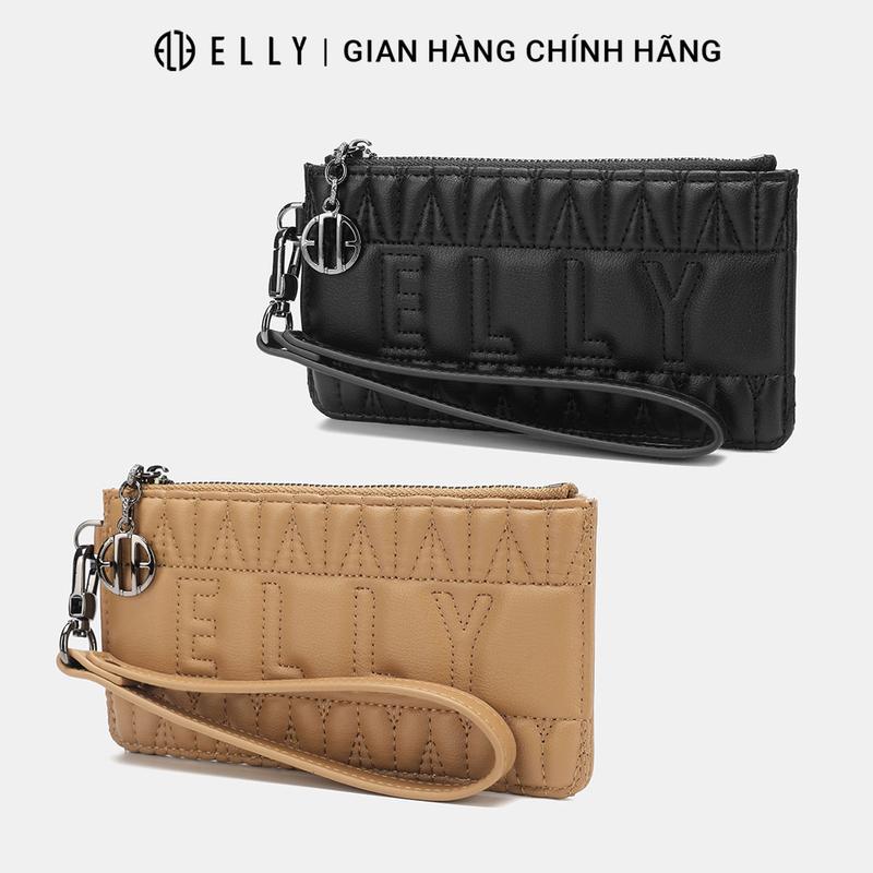  ELLY Ví Cầm Tay Nữ Da Thật Sang Trọng Dáng Clutch Bag x BST Timeless - EV101 