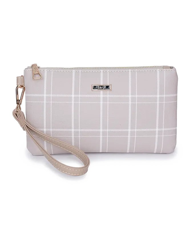 En-Ji Pouch Bag Wanita Eun Pouch - Khaki 1