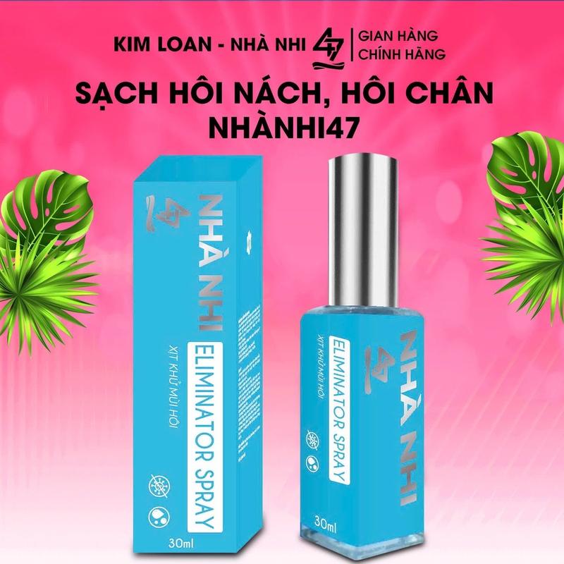  Xịt khử Mùi Hôi Nách Hôi Chân Nhà Nhi 47 Ngăn Tiết Mồ Hôi Khô Thoáng  Không Vàng Áo 30ml muối  hôi 