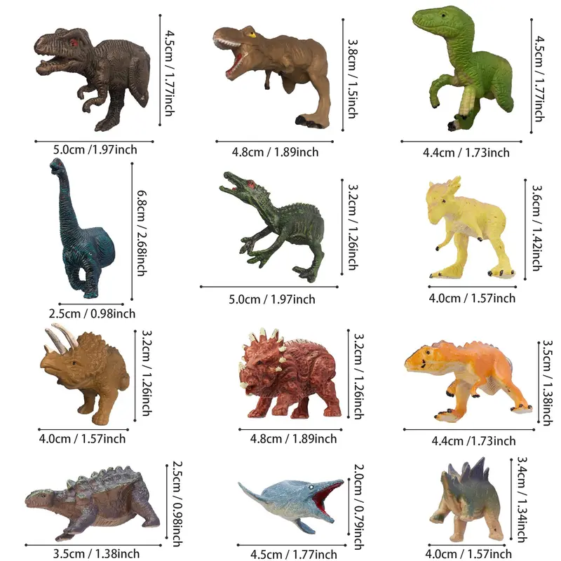 Cartoon Dinosaur Design Refrigerator Magnet, 12pcs/set Cute Creative Magnet for Fridge, Home Decor Supplies for Kitchen 1