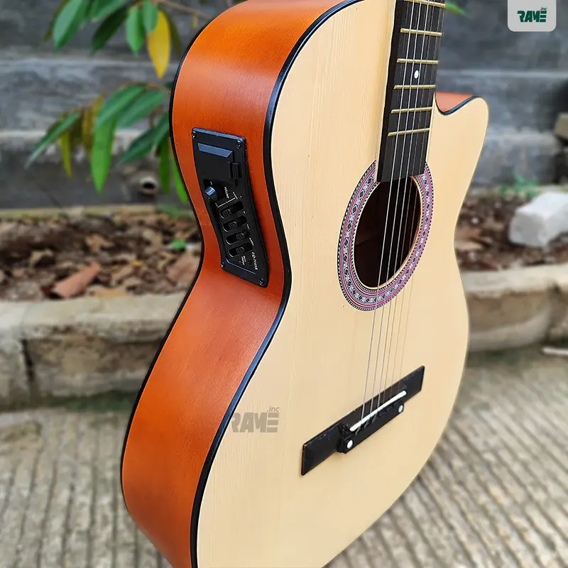 [cod] Gitar Akustik Elektrik Yamaha Murah Siap Pakai Gitar pemula Custome Bonus Tas 6