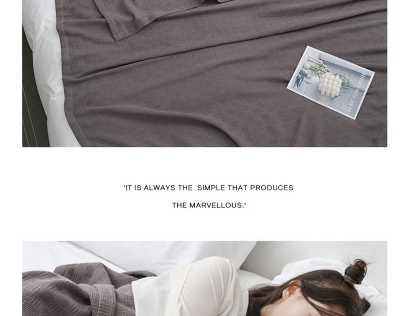 Product Introduction of Summer Towel Blanket Thin Pure Cotton Gauze Single Nap Blanket Office Sofa Cover Blanket Air Conditioning Blanket Quilt 16