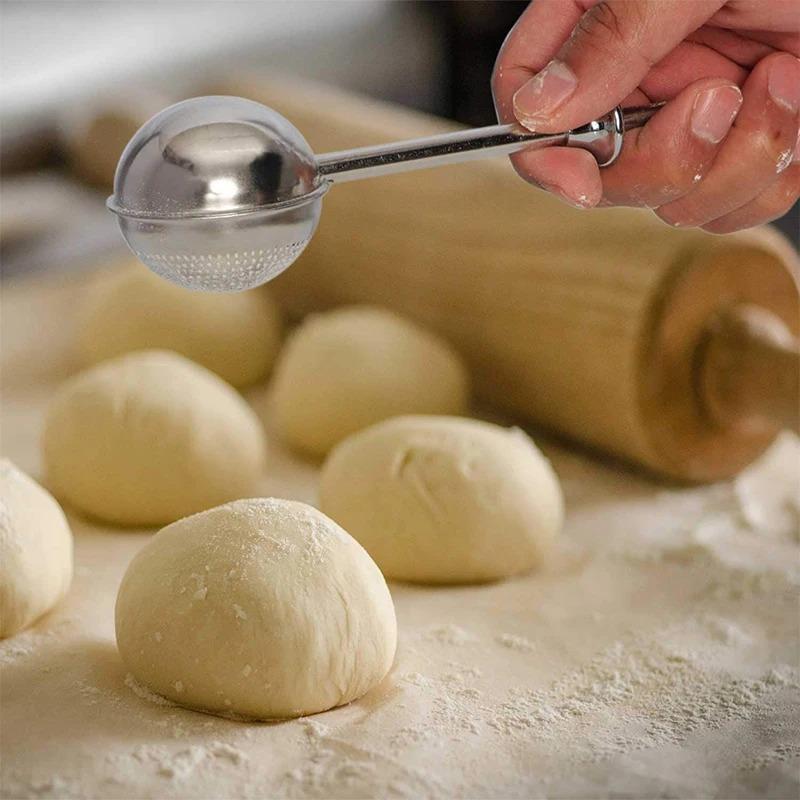 Stainless Steel Baking Ball, Creative Sugar Sifter, Durable and Easy To Clean Filter Ball, Cake and Bread Powder Sprinkler 0