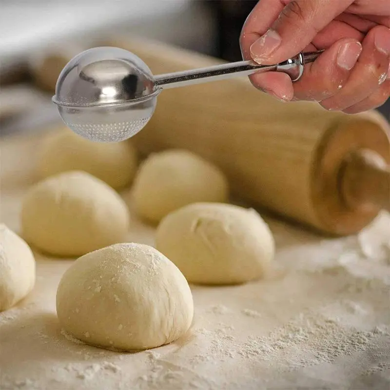 Stainless Steel Baking Ball, Creative Sugar Sifter, Durable and Easy To Clean Filter Ball, Cake and Bread Powder Sprinkler 0