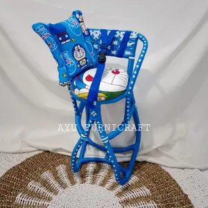 Boncengan Anak Motor Matic ANYAMAN FULL Dilengkapi Sabuk dan Bantal Stang / Tempat Duduk Bangku Kursi Rotan Jok Bonceng Bayi