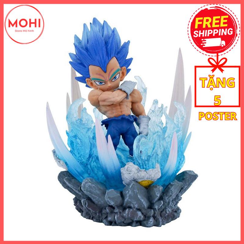 Mô hình chibi Vegeta có đèn led siêu đep cao 11cm ( Box ) - Mô hình Dragon Ball Super ( Tặng Poster ) Đồ Chơi Toy