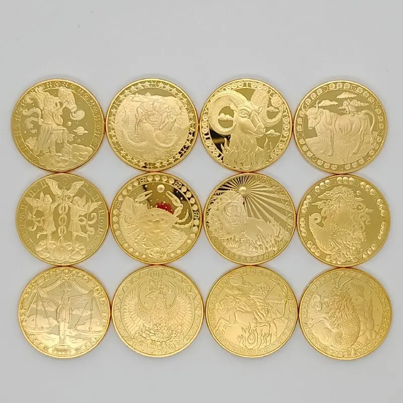 Syiling Purba Syiling Peringatan, Tanda 12 Zodiak Eropah, Tarot, Medallion - TikTok ...