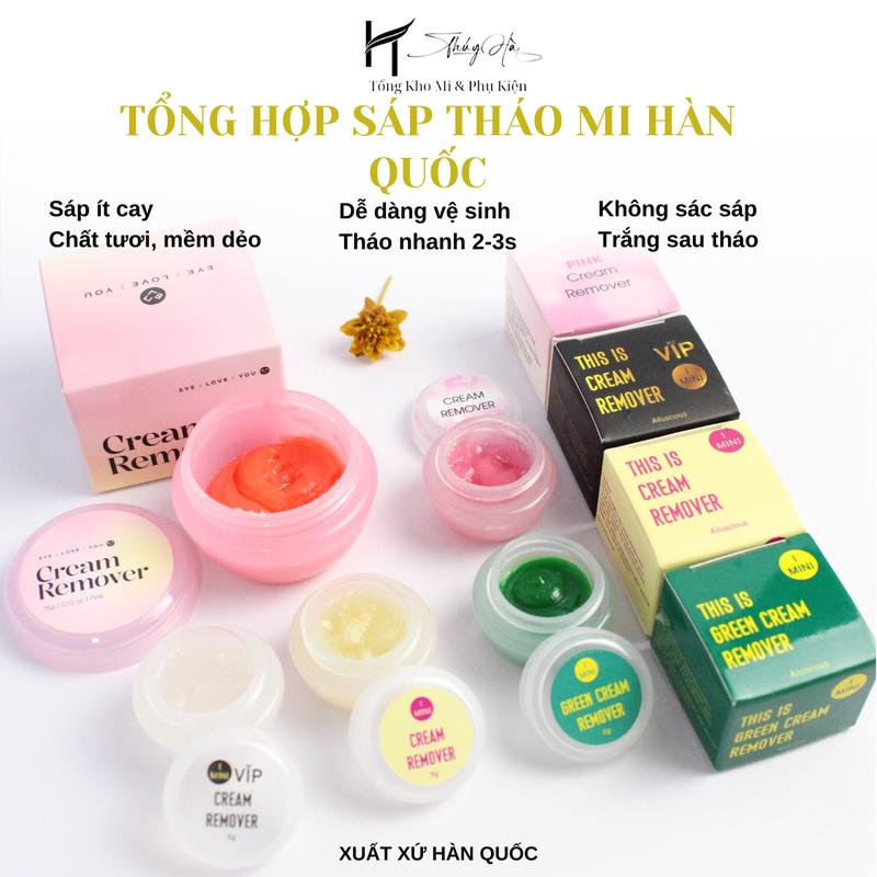 Sáp Tháo Mi Hàn Quốc 5g-10g-15g_HÀNG CHÍNH HÃNG-Tháo Nhanh -Ít Cay_THÚY HÀ Mỹ Phẩm Trang Điểm Nước Tẩy Trang Cosmetic