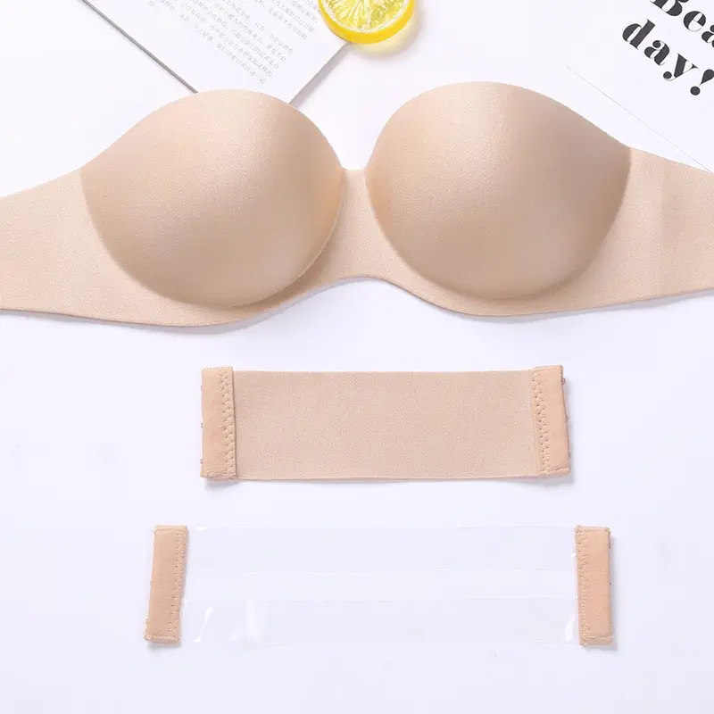 Áo Ngực Nâng Ngực, Vô Hình, Dành Cho Phụ Nữ, Không Dây Và Không Đường May, Màu Trơn Không Dây, Áo Ngực, Đồ Lót, Đồ Lót, Gợi Cảm 3