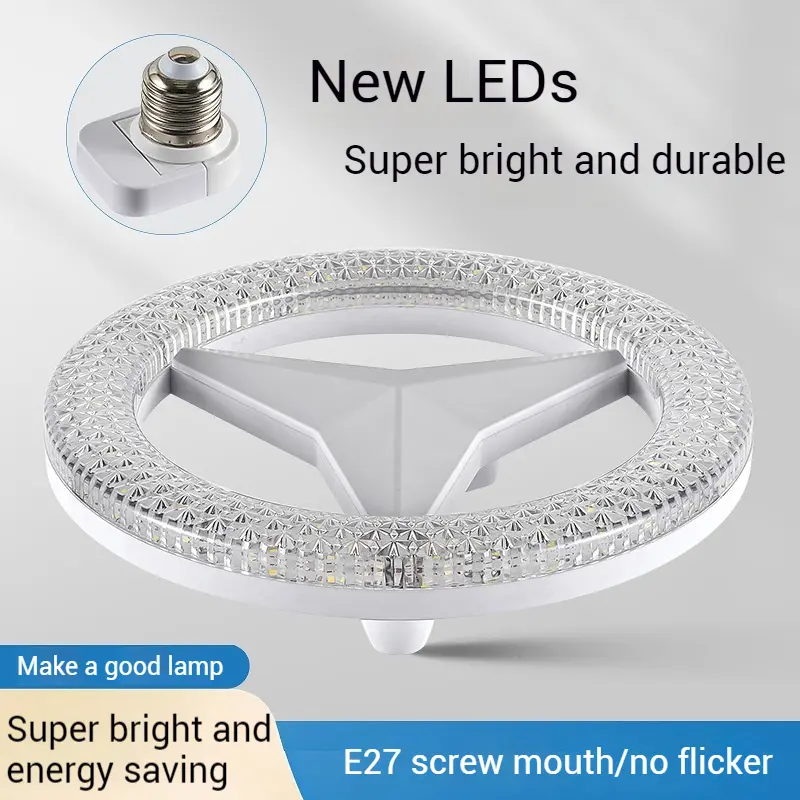 Đèn LED, Nguồn sáng, E27 Vít tròn, Đèn pha lê gia dụng, Bảo vệ mắt, Tiết kiệm năng lượng, Đèn UFO quả cầu LED 0
