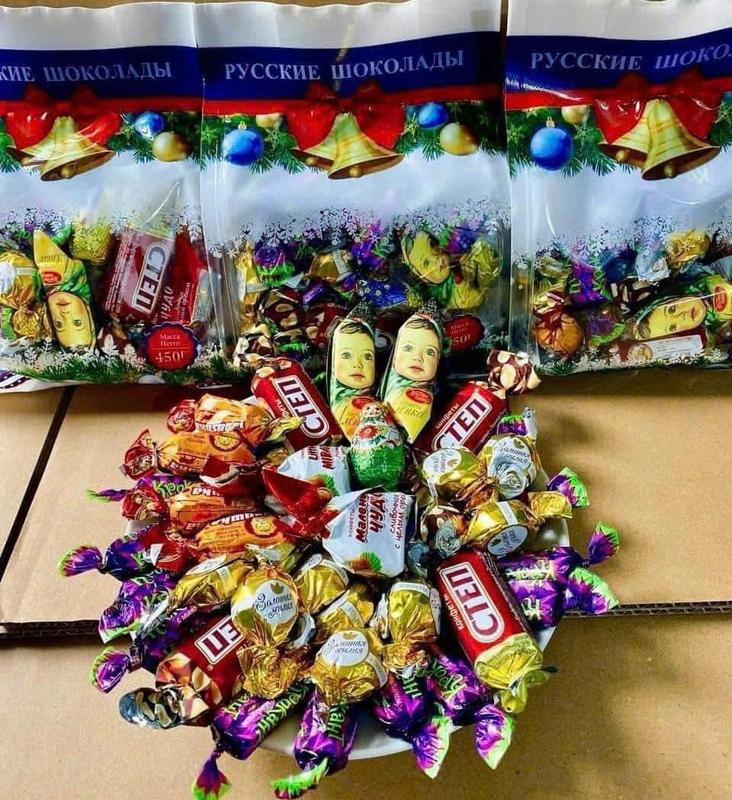 Kẹo Mix Socola Nga 8 vị Accopit chính hãng 450g Snack Food Sô Cô La Ăn Vặt Chocolate - Bánh kẹo Nga ngon nhất