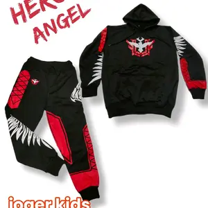 Celana angel gaming ff Setelan anak free fire celana FF joger dan switer  Sweater angel FF anak cowok usia 5-13 tahun Baju Celana Motif Kids Fashion
