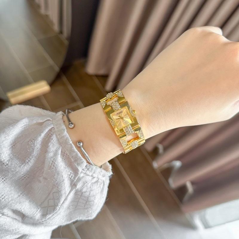 Đồng Hồ Nữ Lắc Tay Gossie chống trầy xước tốt Sang Trọng TẶNG KÈM HỘP DỤNG CỤ THÁO MẮC pin dự phòng Women watch đồng hồ đeo tay Hoa Voi Trang Sức