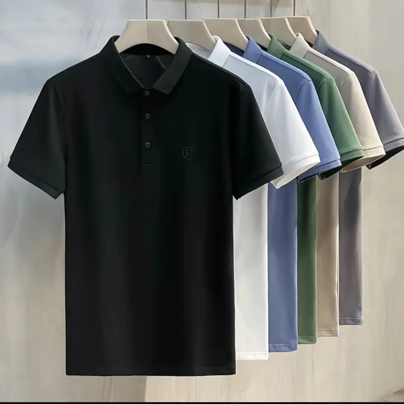 Áo polo nam nữ thêu chữ IB 0
