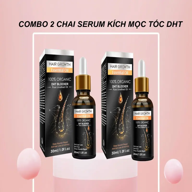 [Combo 2 Chai] Serum DHT K.ích Mọc T.óc, Mày, Râu - Hỗ trợ giảm rụng t.óc, giúp t.óc chắc khỏe 0