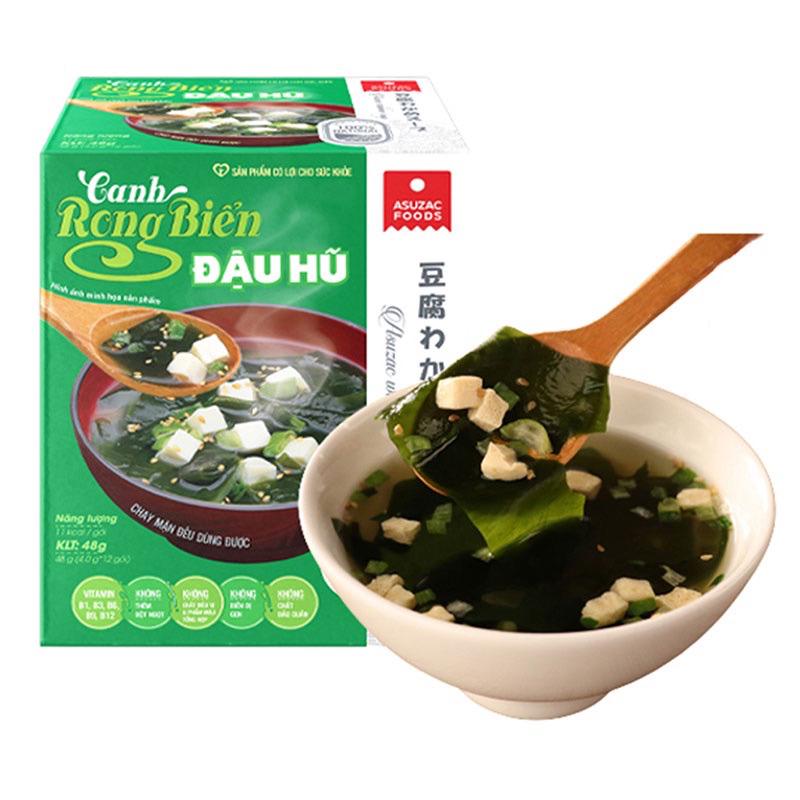 Product Introduction of Canh rong biển ăn liền asuzac hộp 10gói Food 1