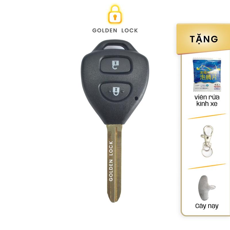 Vỏ chìa khoá xe Toyota Vios 2005-2013 2 nút