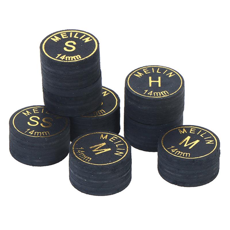 Product Introduction of 1PC H/M/S/SS 14MM Black Multi-Layer Pool Cue Tip For Nine Clubs Billiard Supplies #471576 39