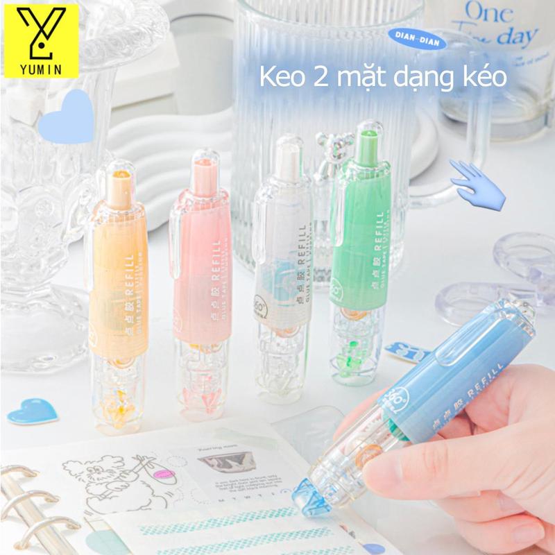 Băng Chỉnh Sửa Bấm Đơn Giản INS – Scrapbook Thủ Công Bằng Tay – Băng Cuộn Trong Suốt Hai Mặt – Băng Dính Hai Mặt – Đồ Dùng Văn Phòng – Băng Sinh Viên.