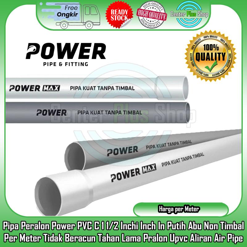 Pipa PVC Power Paralon C 1 1/2