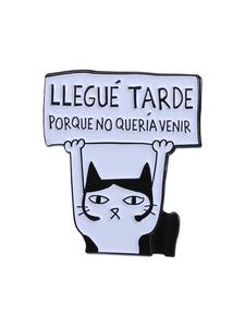 Broche de Metal de Aleación con Diseño de Gato Lindo, Insignia para Solapa, Regalo Perfecto para Amigos y Familia, Diseño Duradero para Mochilas y Sombreros, Accesorio para Todas las Estaciones