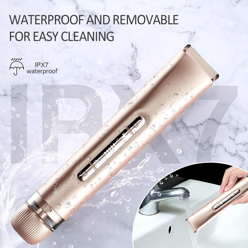 Product Introduction of 2 in 1 USB Rechargeable Women's Electric Razor, 1 Count Gentle Wet & Dry Waterproof Epilator for Underarms & Legs, Women's Hair Removal Tool 5
