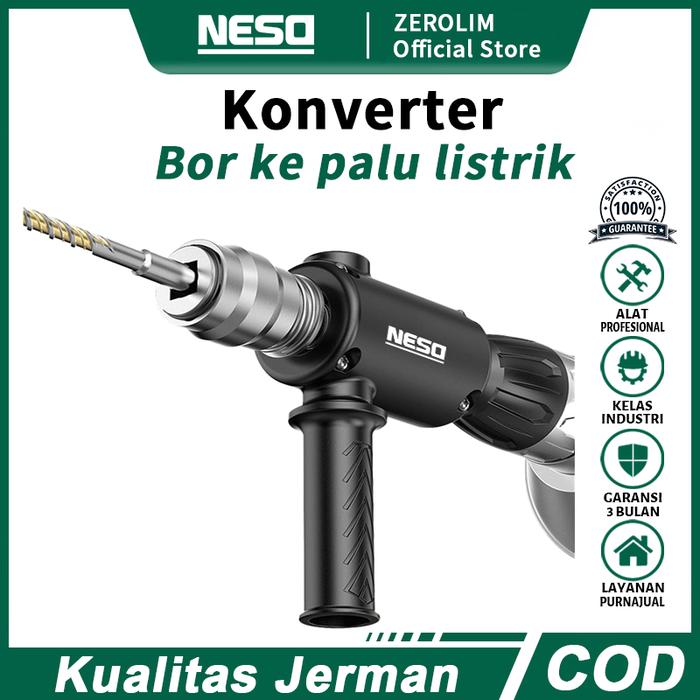 Gambar NESO JERMAN Adapter Konversi mesin bor menjadi hammer bobok beton Electric Drill To Electric Hammer Converter Adapter Modified Rotary Hammer Tool Device Portable/Demolition Hammer NT-66 dari Zerolim German Official Store Kota Administrasi Jakarta Barat Tokopedia