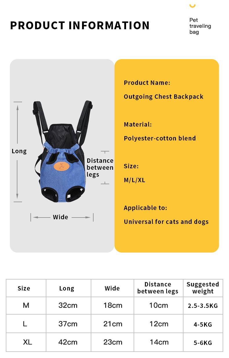 Product Introduction of （Pet Time）Pet Carrier Bag Outdoor Backpack Cat Dog Carrier Breathable backpack Portable cat and pet bag for going out 7