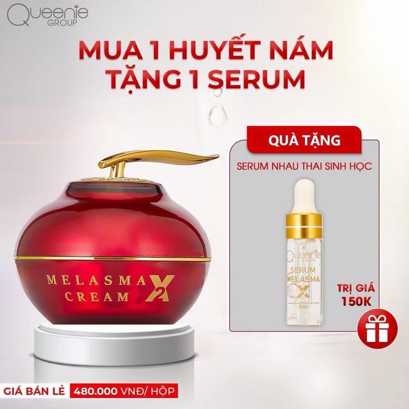 Queenie skin Kem face nám bóc tách x2 dưỡng da Nám [TẶNG SERUM SINH HỌC] hộp 50g 2 tầng kem Nữ Làm Đẹp Da Skincare Women