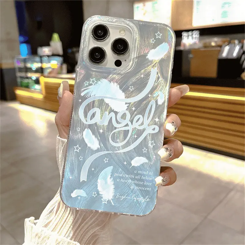 Luxury Casing For VIVO Y28 Y200E Y03 Y18 Y100 Y17S Y27S Y27 Y36 Y22S Y21 Y20 Y17 Y16 Y15S Y51 Y02S Y20 Y33T Y15 Y12 Y11 Y91C Y93 Y1S Y12S Y12A Y20i Y20A Y21S Falling feathers cover Phone Case Hard Case 1