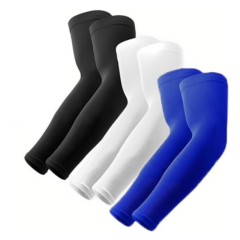 Cooling Arm Sleeves, 3 Pairs Sun Protection Cooling Arm Sleeves for Men & Women, Arm Sleeves for Outdoor Sports, Fishing, Golf 1