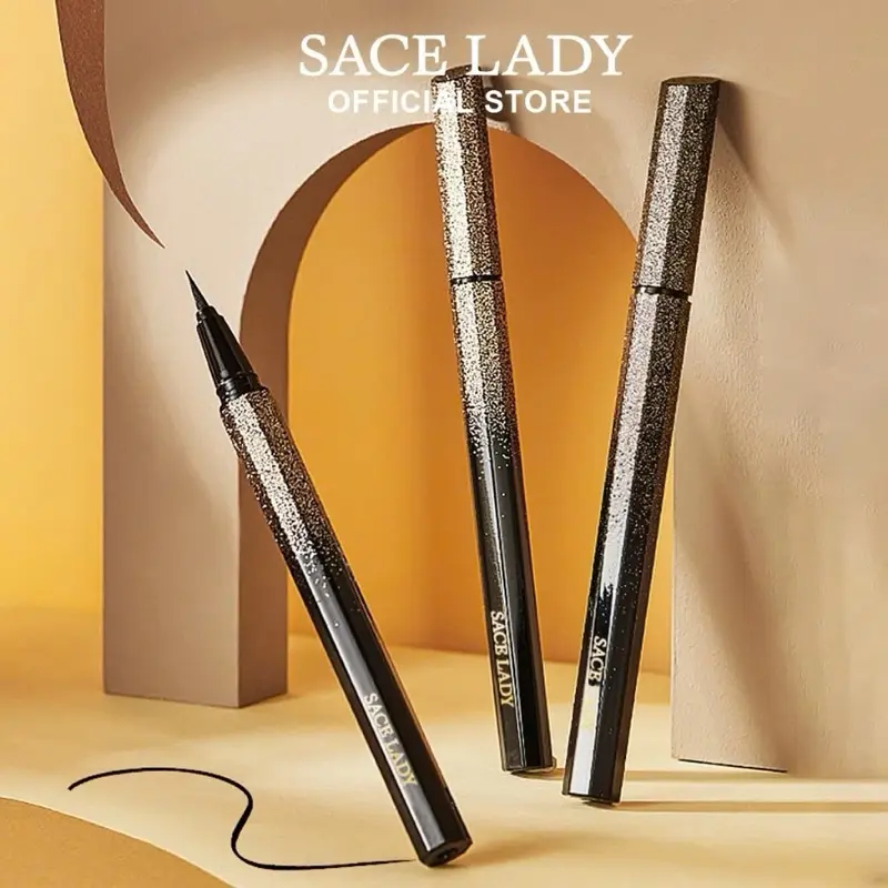 ￼Bút Kẻ Mắt SACE LADY Dạng Lỏng Lâu Trôi Không Thấm Nước Nhanh khô Trang Diểm Mắt 0.7g