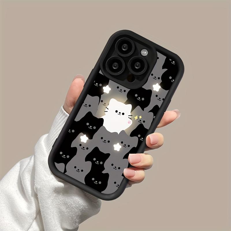 New All Wrapped Cartoon Cute Bright Cat Soft Phone Case for Iphone11 12 13 14 Pro Max 15pro 7 8 plus X 11pro 14pro 13pro XS Max 2022 Phone Case Anti-Fall Case16promax 16pro 16plus 16 3