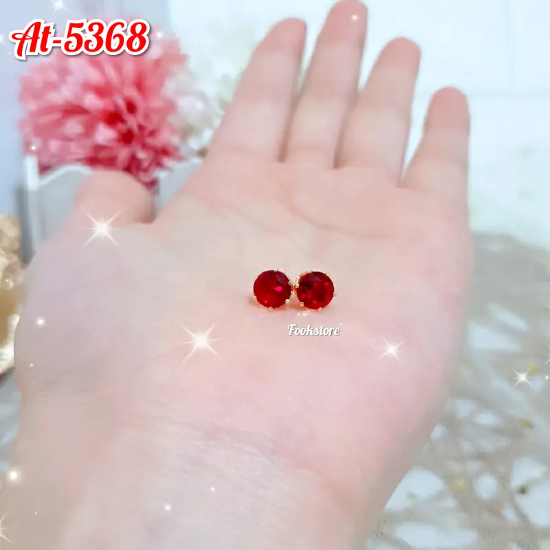ANTING TUSUK MATA SATU AKSESORIS FASHION/ANTI ALERGI Emas Earrings 3