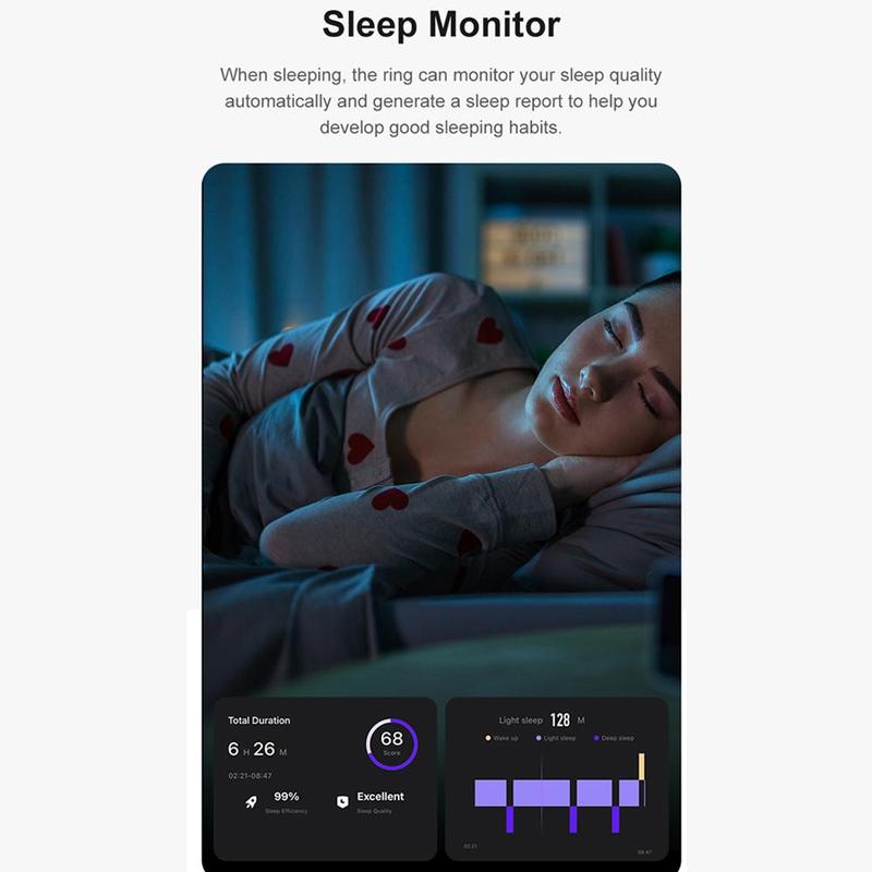 Product Introduction of KGG Kgg Smart Ring, Multiple Movement Mode Monitoring, Remote Control Photography, Smart Ring with Charging Bin & Storage Bag, Sports Fitness Monitoring Health Monitoring Smart Ring, Wearable 7