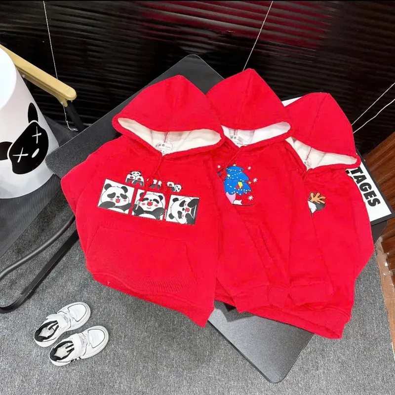 Áo hoodie cho bé trai bé gái , Áo khoác nỉ cho bé chất Vải nỉ lót nhung cao cấp cho bé 12-22kg HD01 4