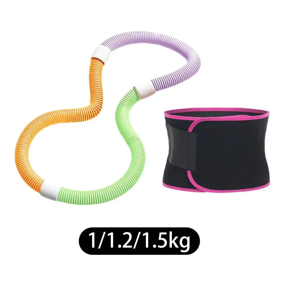 Weighted Fitness Hoop Men Women PVC Comfortable Adults Foldable Spring ...