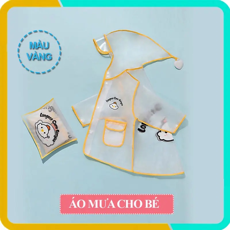 Áo Mưa Cho Bé Mario- Chất Liệu EVA Cao Cấp- Cho Trẻ từ 1-7 Tuổi- Hình Ảnh Dễ Thương 0